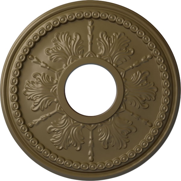 Ekena Millwork Tirana Ceiling Medallion (Canopies up to 4 3/4"), 13 7/8"OD x 3 3/4"ID x 1 1/4"P, Mississippi Mud CM13TIMMF - main